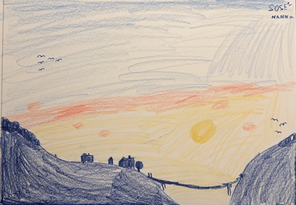 Nanna Mardahl drawing illustrating the simplicity of Cloud Kerberos Trust configuration
