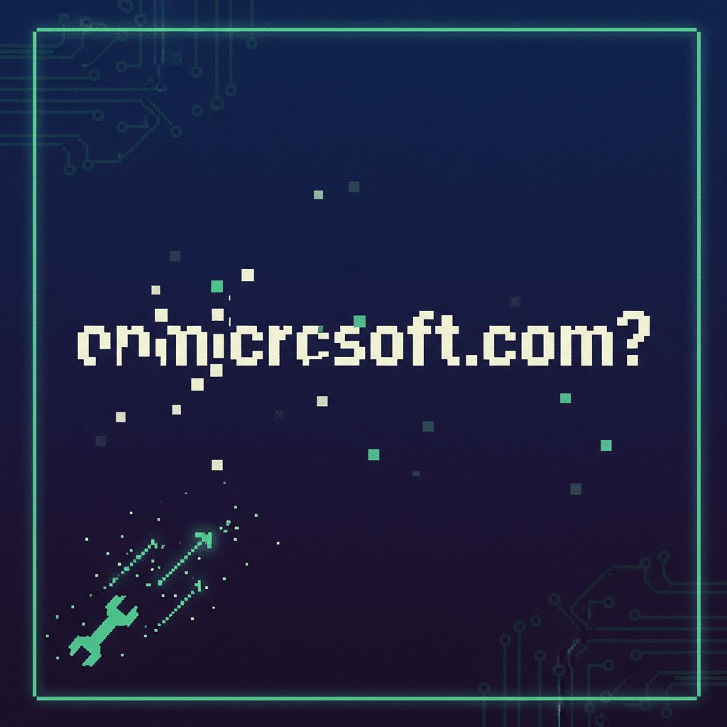 Diagram showing the onmicrosoft.com fix workflow