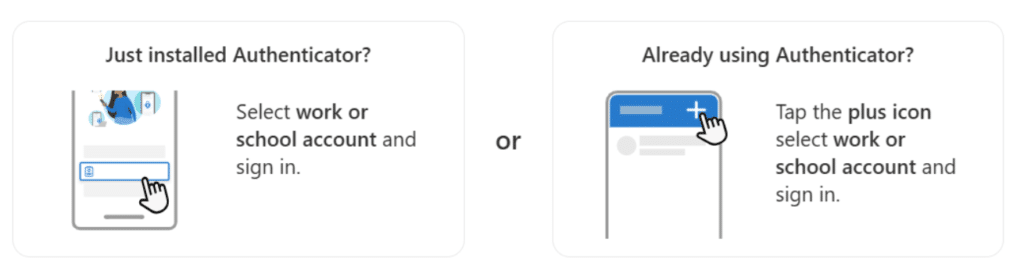 Self-enrollment passkey setup screenshot