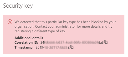 Solokey blocked by organisation error