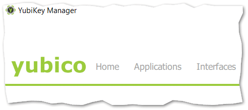 YubiKey Manager application